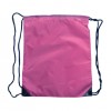 Pink Nylon Drawstring Backsacks